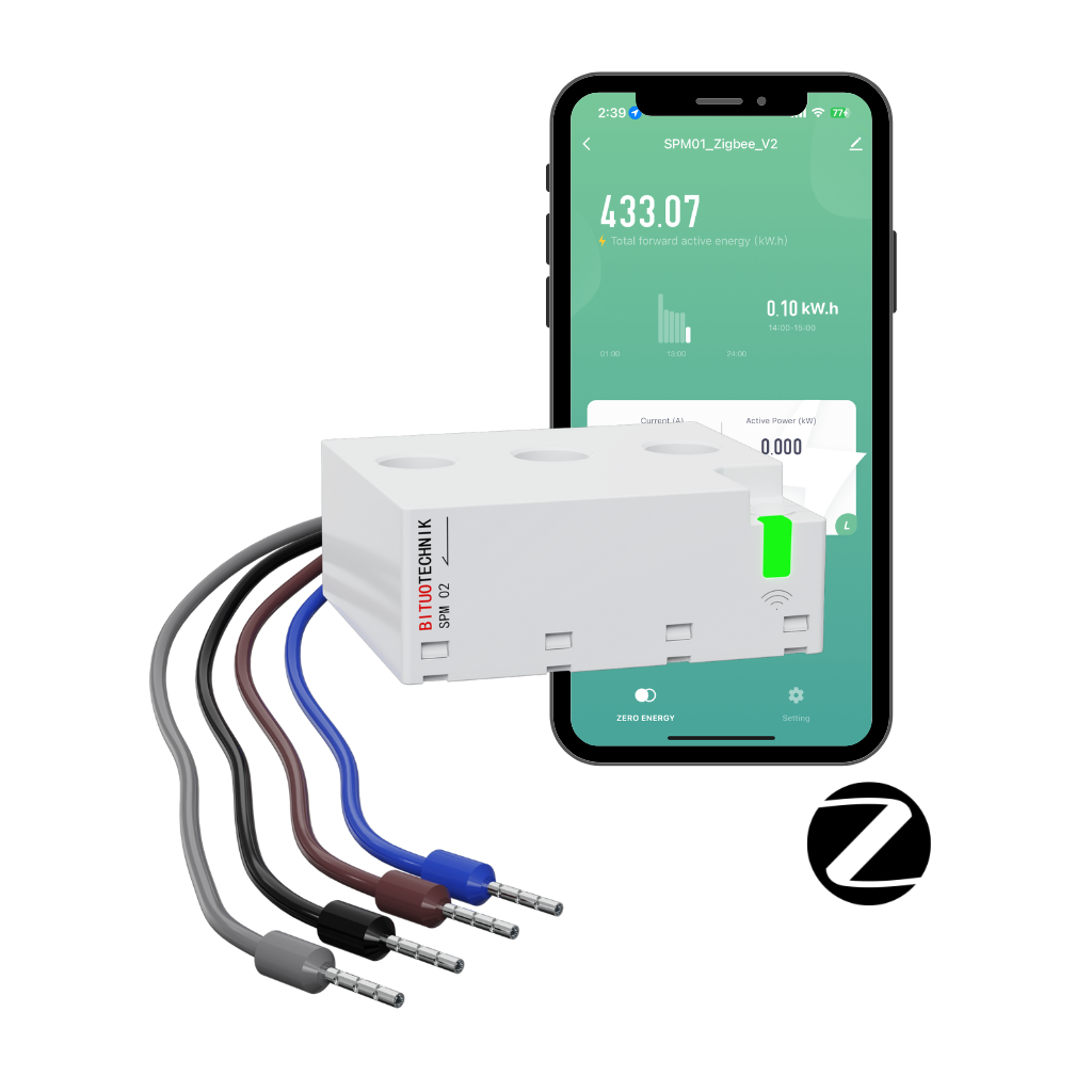 SPM02/TZ Energy Meter (3P+N, 63A, Tuya Zigbee)