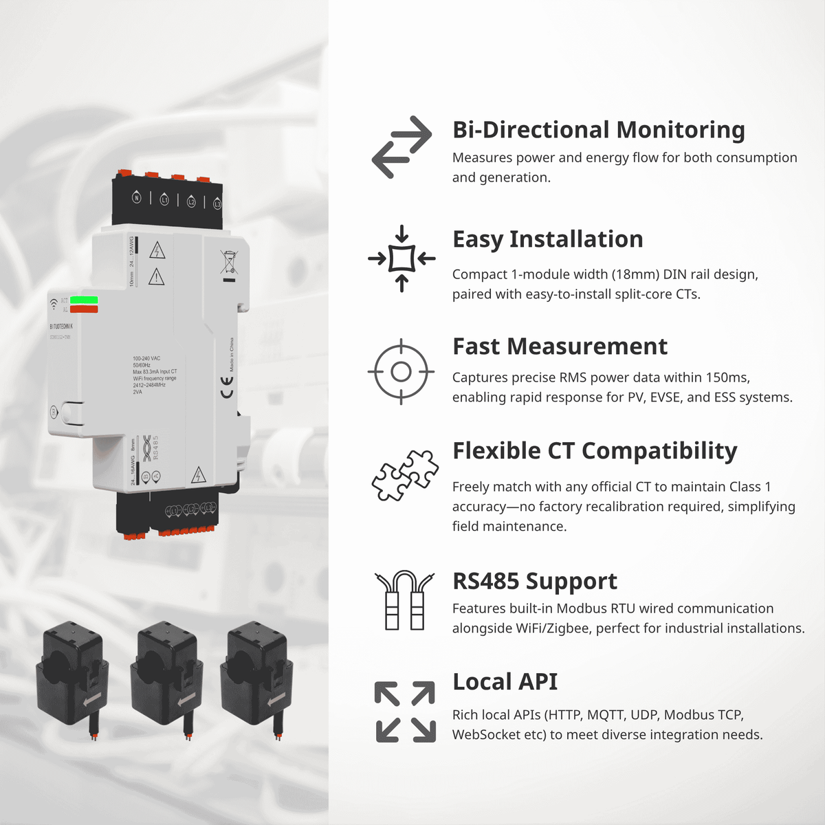 SDM01 Gen2 / COMBO Compact Energy Meter