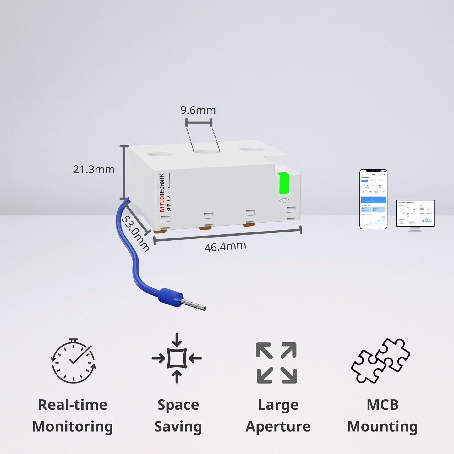 SPM02/MCBM Miniature Energy Meter