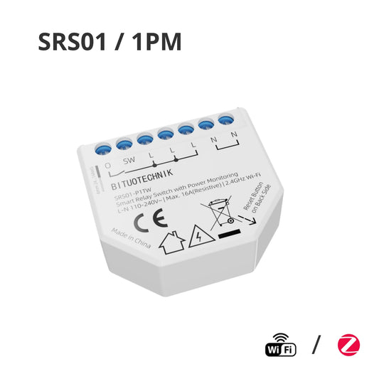 SRS/1PM Single-Channel Smart Relay Switch with Power Monitoring